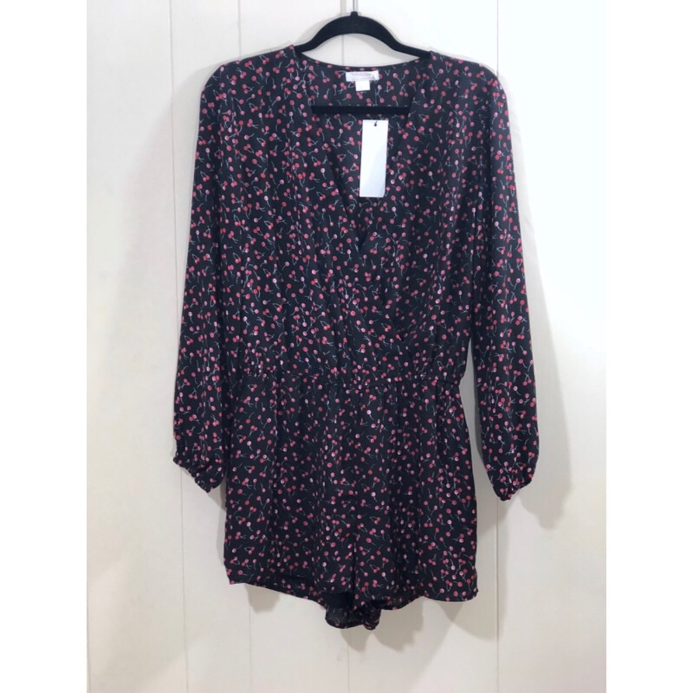 Finn & Grace red balloon or cherries romper